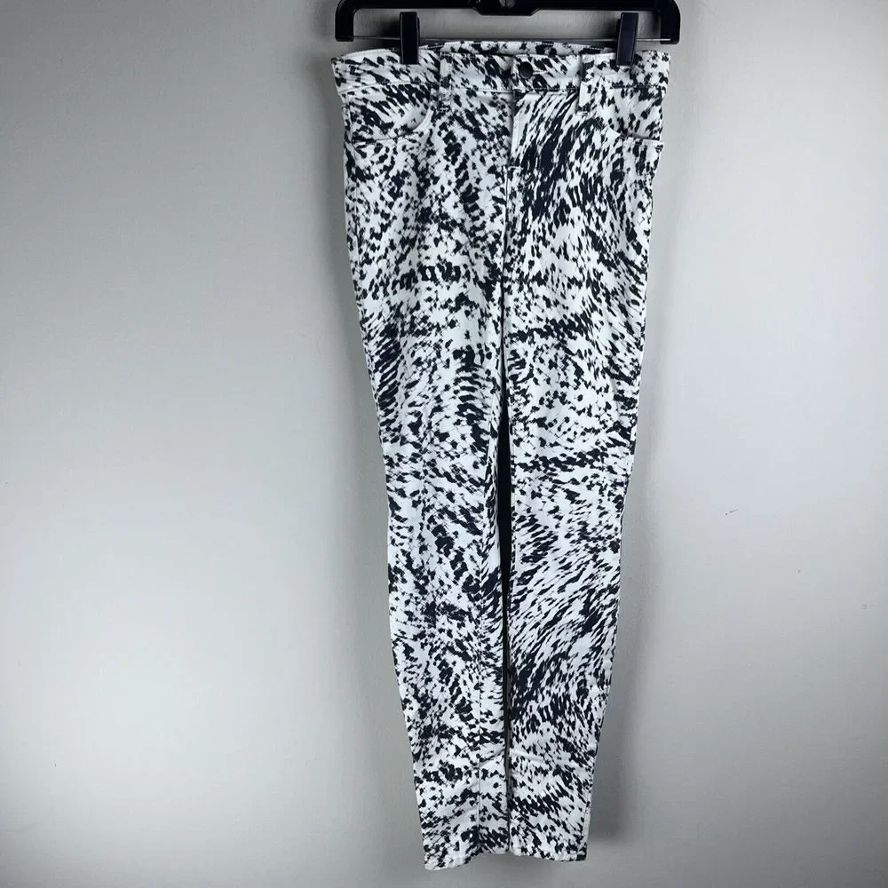 J Brand Women's Size 25 Super Skinny Labyrinth Print Pants